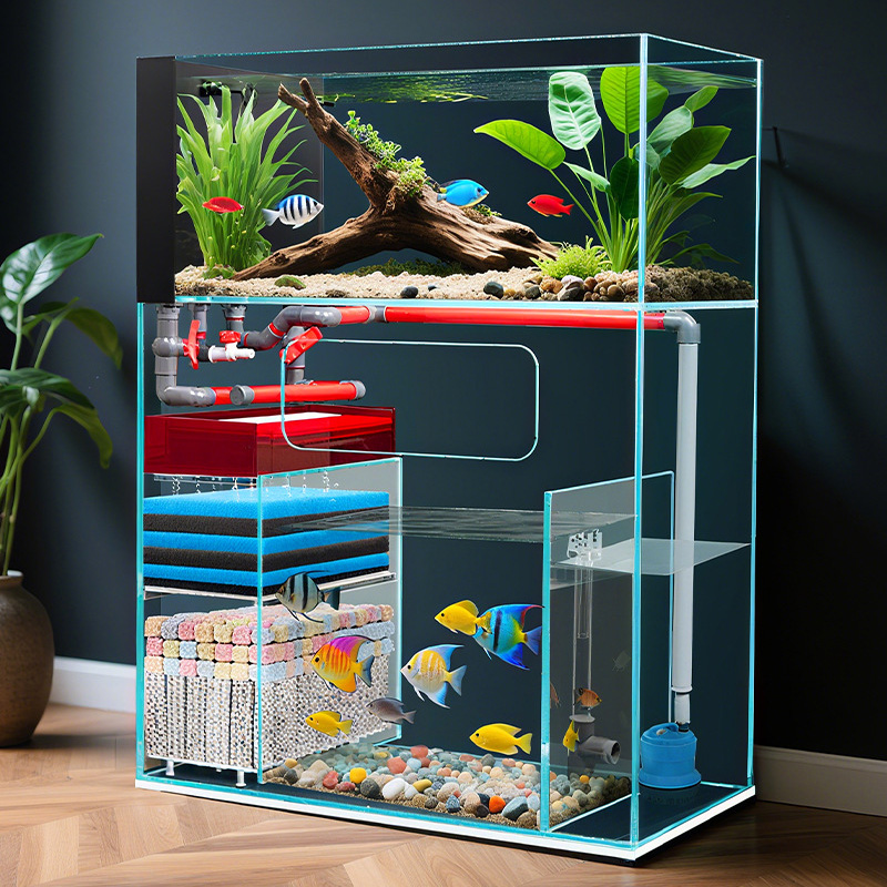 Marine Aquarium With Sump - Acquario Moderno Intelligente a Doppio Strato