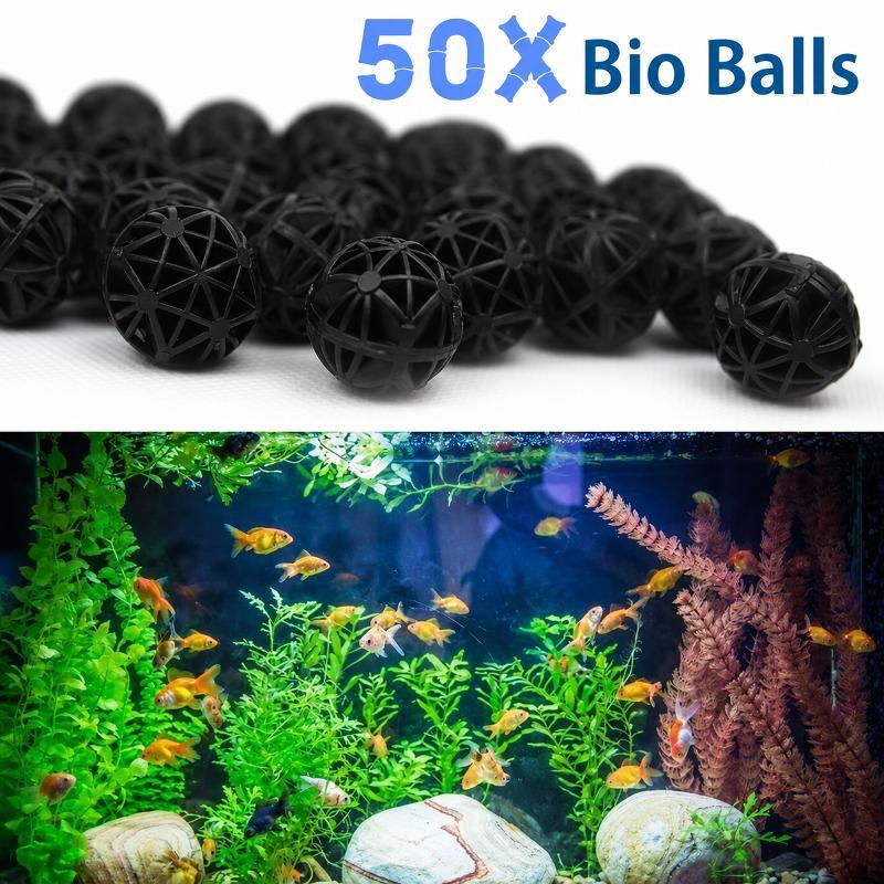 Marine Aquarium Tanks - 50 Pezzi Sfere Filtranti Bio per