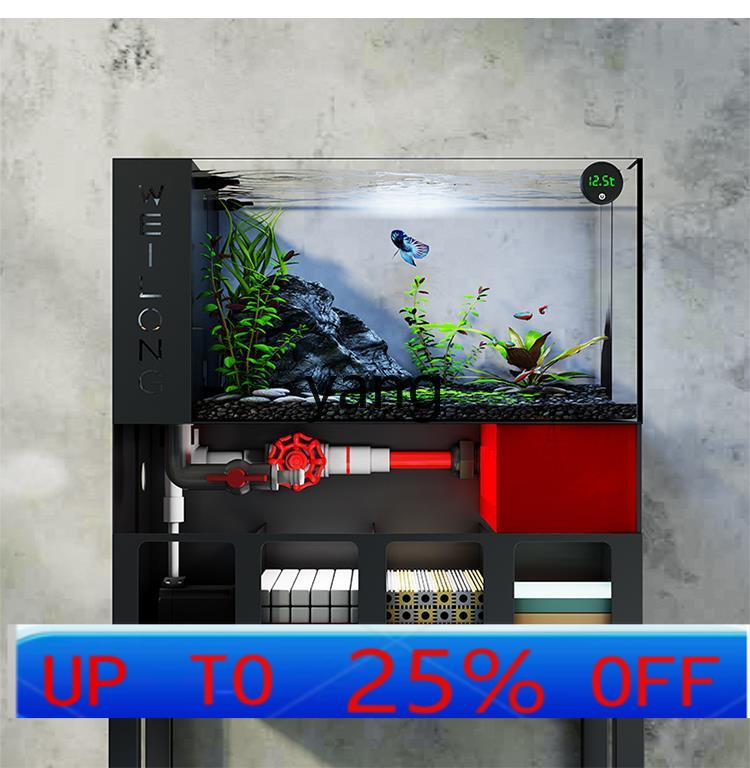 Marine Aquarium Live - Acquario da soggiorno piccolo in vetro