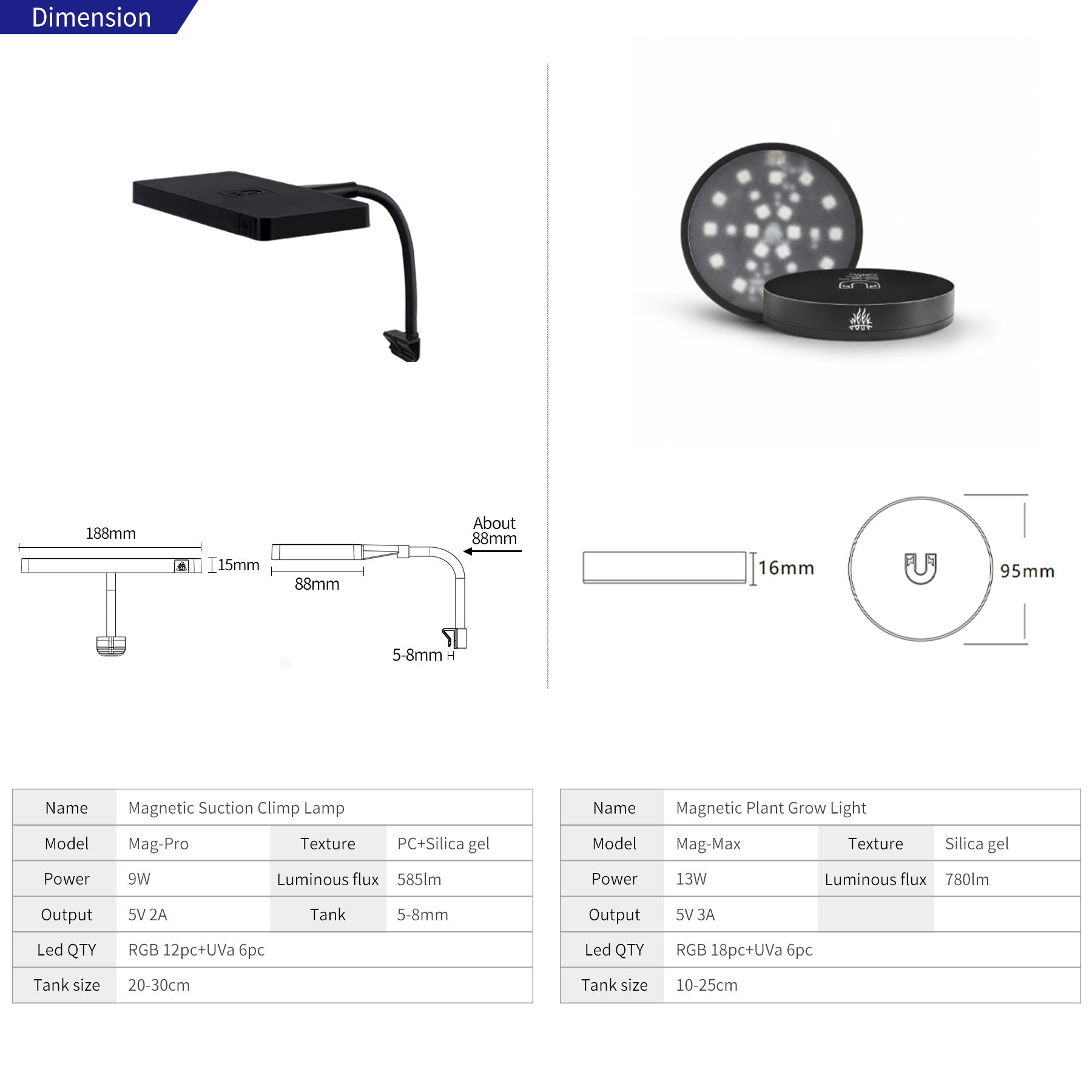Lampada per la crescita delle  - Marine Aquarium Lamp recensione e prezzo